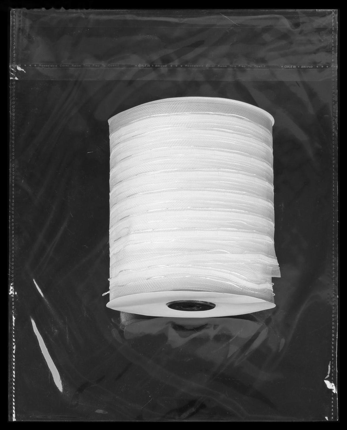 Шторная лента классическая, органза, 2,5 см, 100 ± 1 м, цвет белый