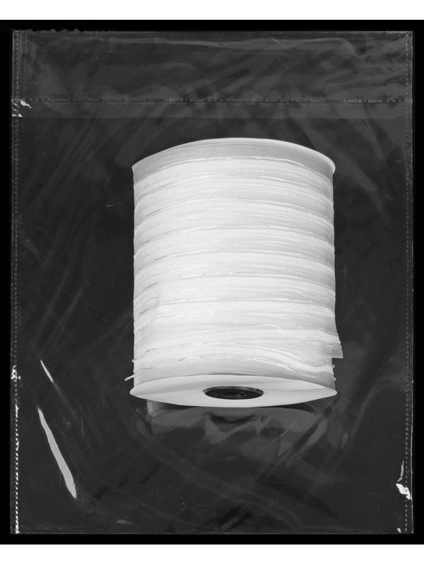 Шторная лента классическая, органза, 2,5 см, 100 ± 1 м, цвет белый