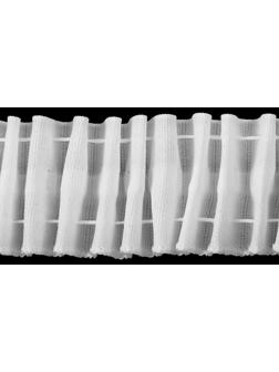 Шторная лента классическая, матовая, 4 см, 100 ± 1 м, цвет белый