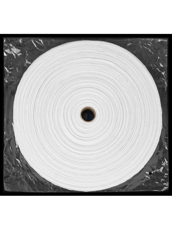 Шторная лента классическая, матовая, 4 см, 100 ± 1 м, цвет белый