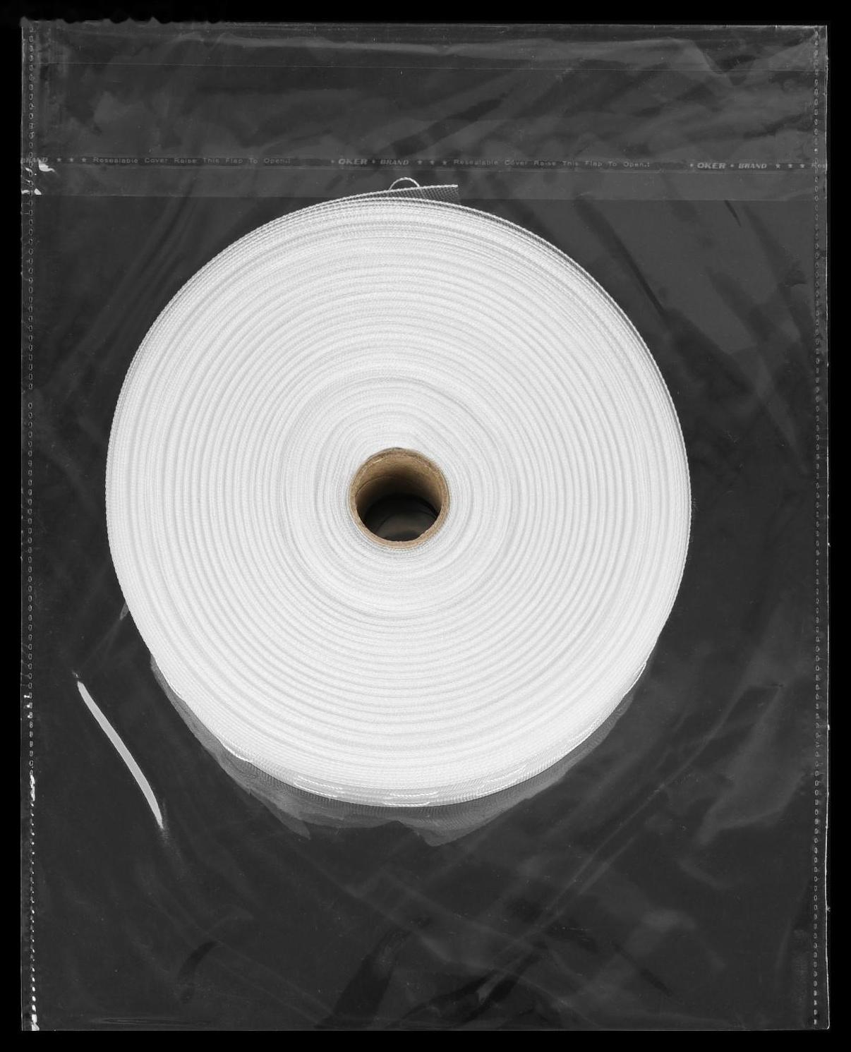 Шторная лента классическая, органза, 4 см, 50 ± 1 м, цвет белый