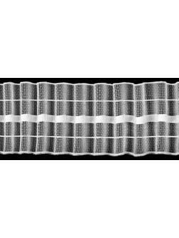 Шторная лента классическая, органза, 4 см, 50 ± 1 м, цвет белый