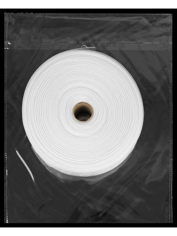 Шторная лента классическая, органза, 4 см, 50 ± 1 м, цвет белый