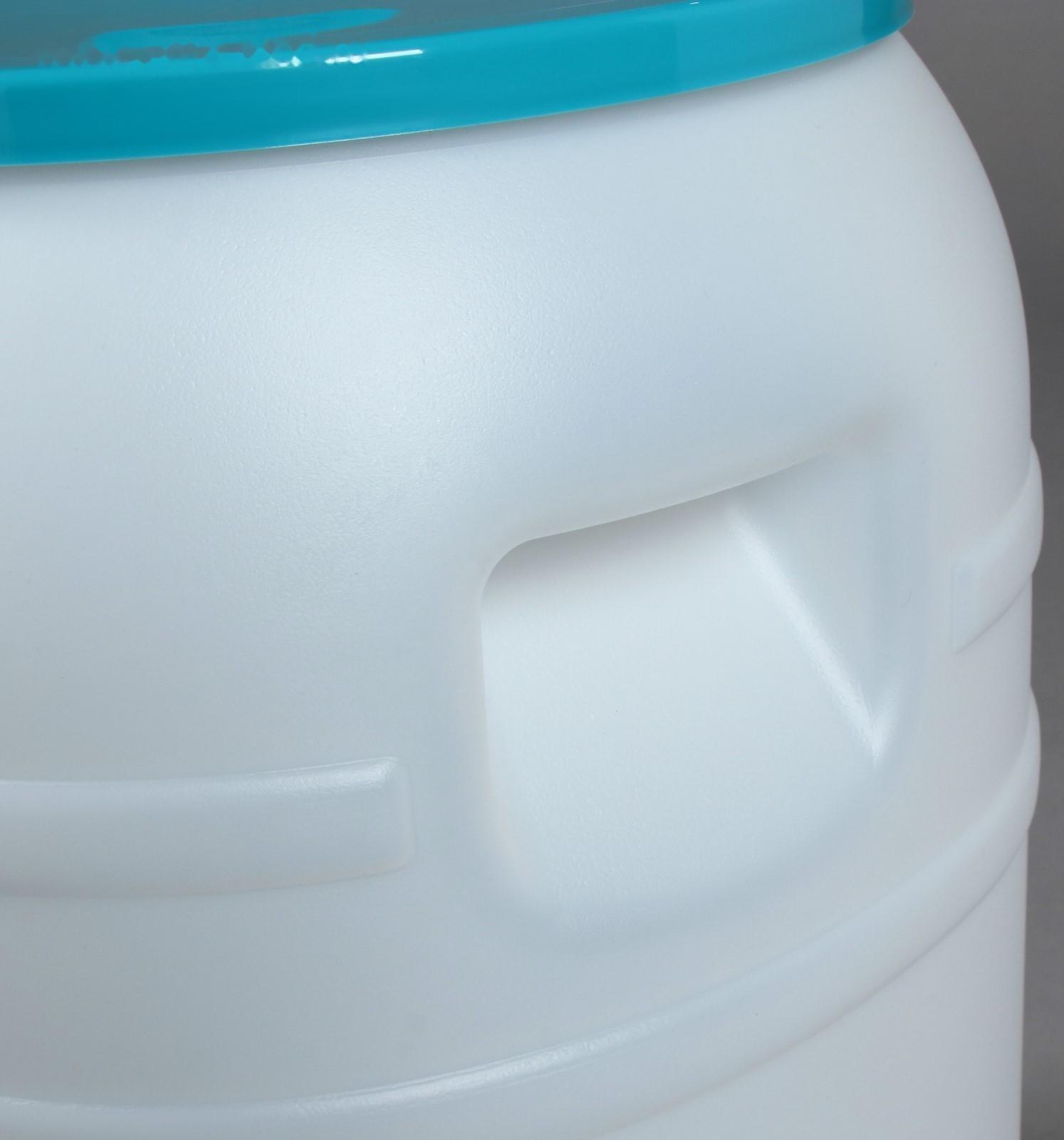 Бочка пищевая, 35 л, горловина 25 см, с крышкой, цвет МИКС