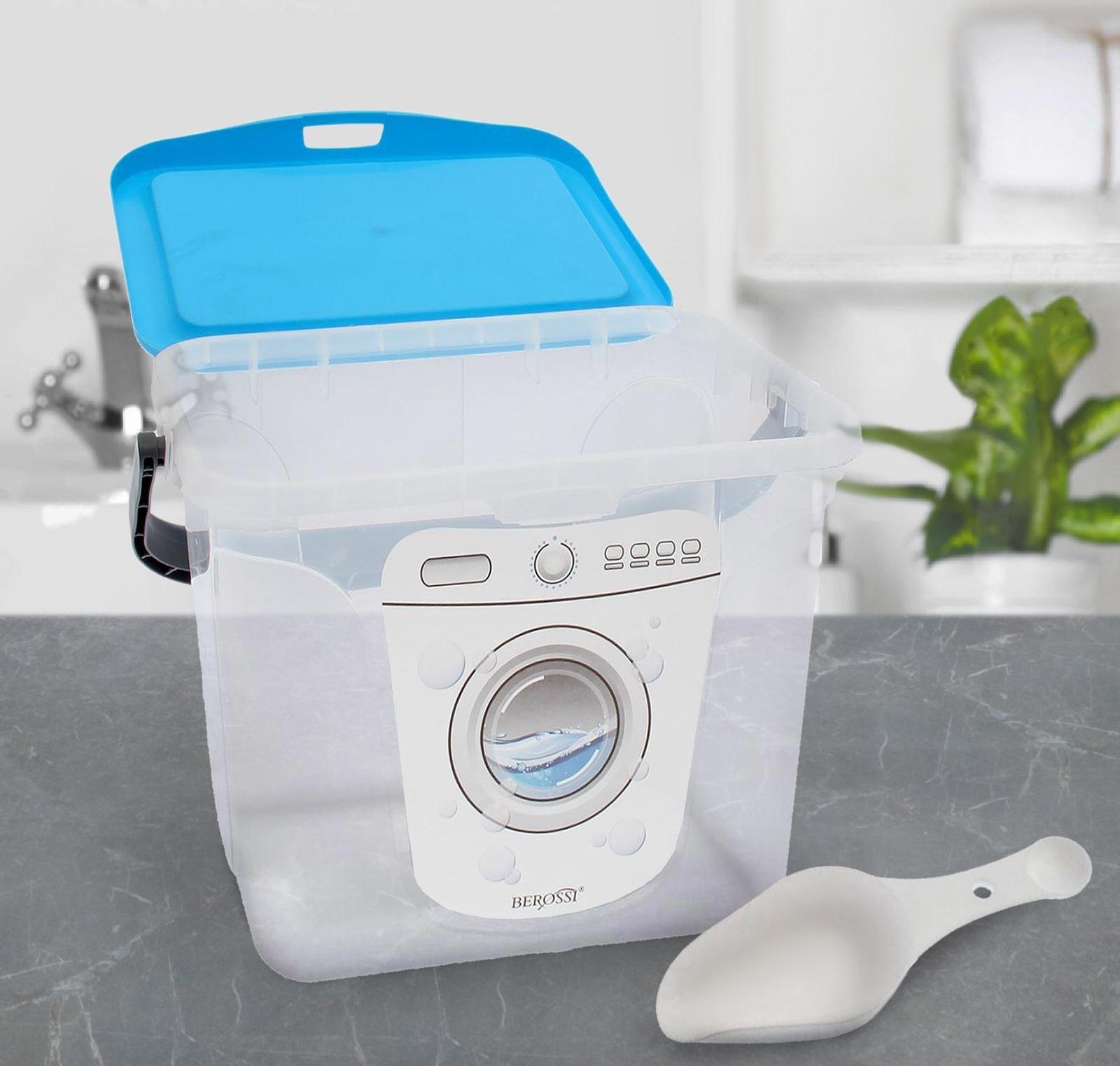 Контейнер для стирального порошка, 6 л, цвет голубая лагуна