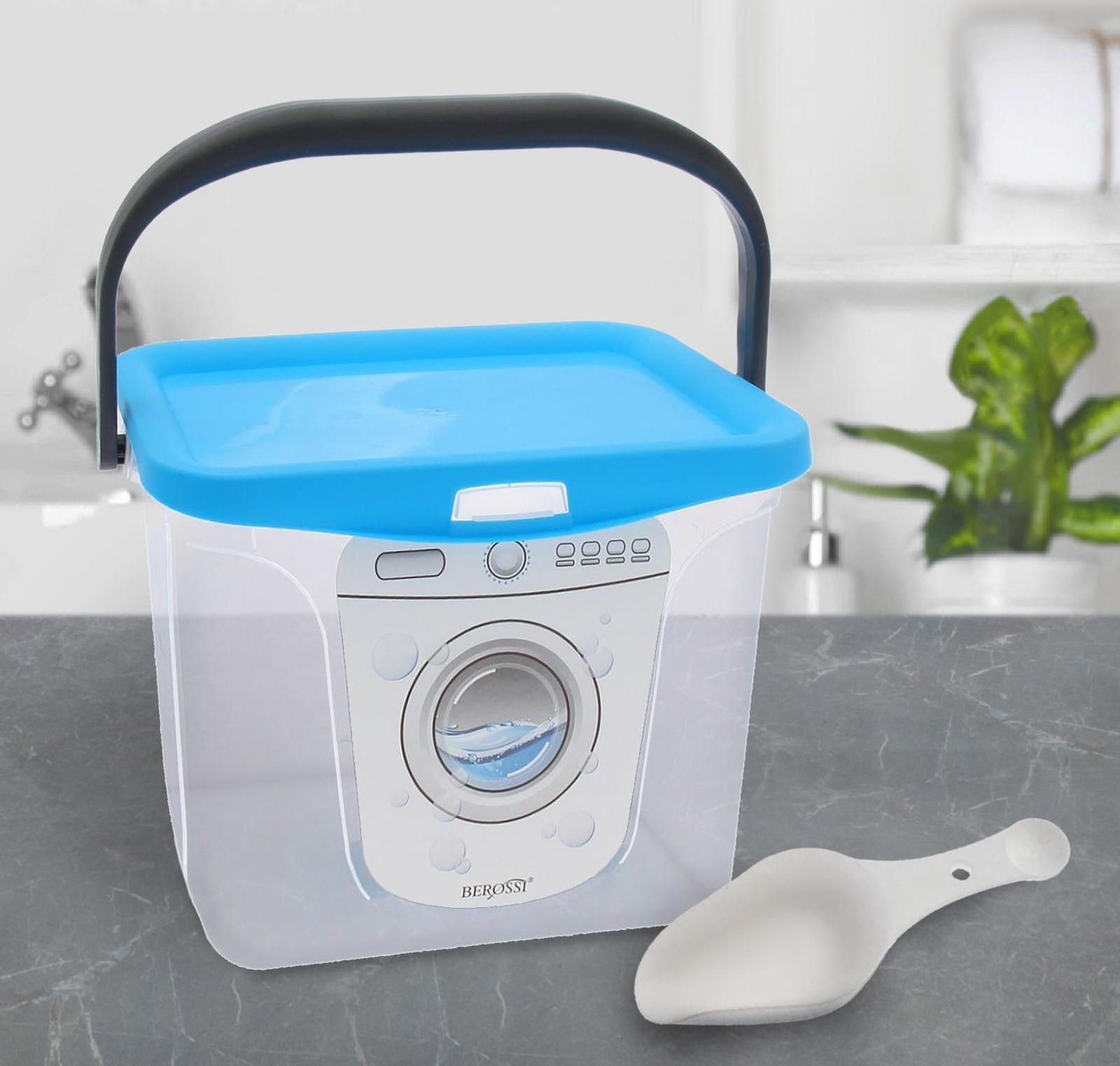 Контейнер для стирального порошка, 6 л, цвет голубая лагуна