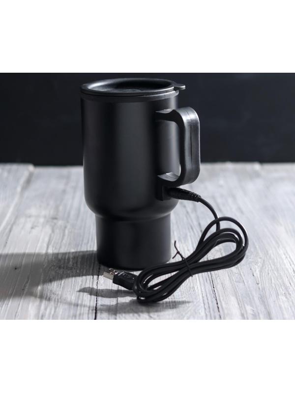 Термокружка с USB «Золотой человек», 450 мл, сохраняет тепло 2 ч