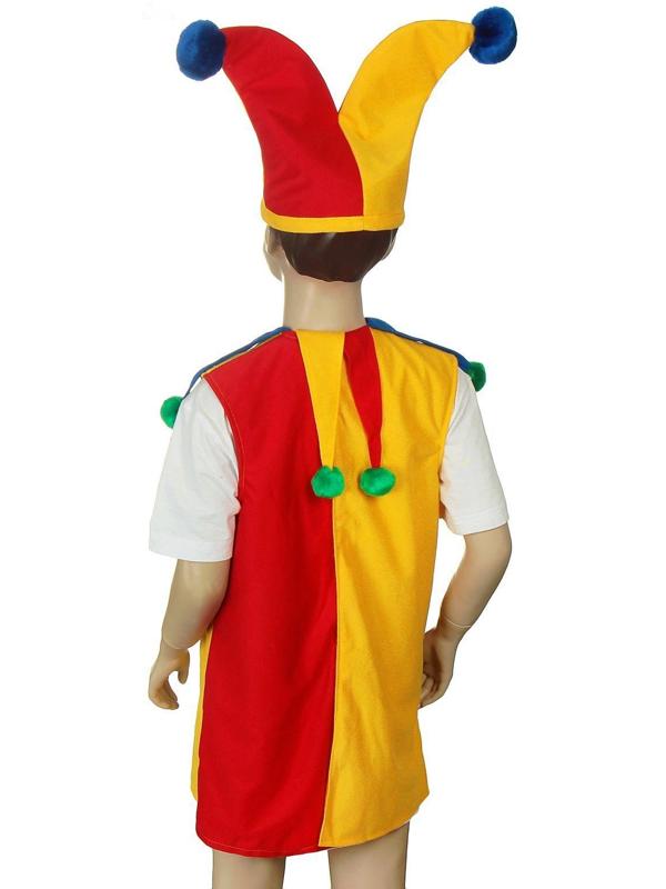 Карнавальный костюм «Арлекин», шапка, безрукавка, 5-7 лет, рост 122-134 см