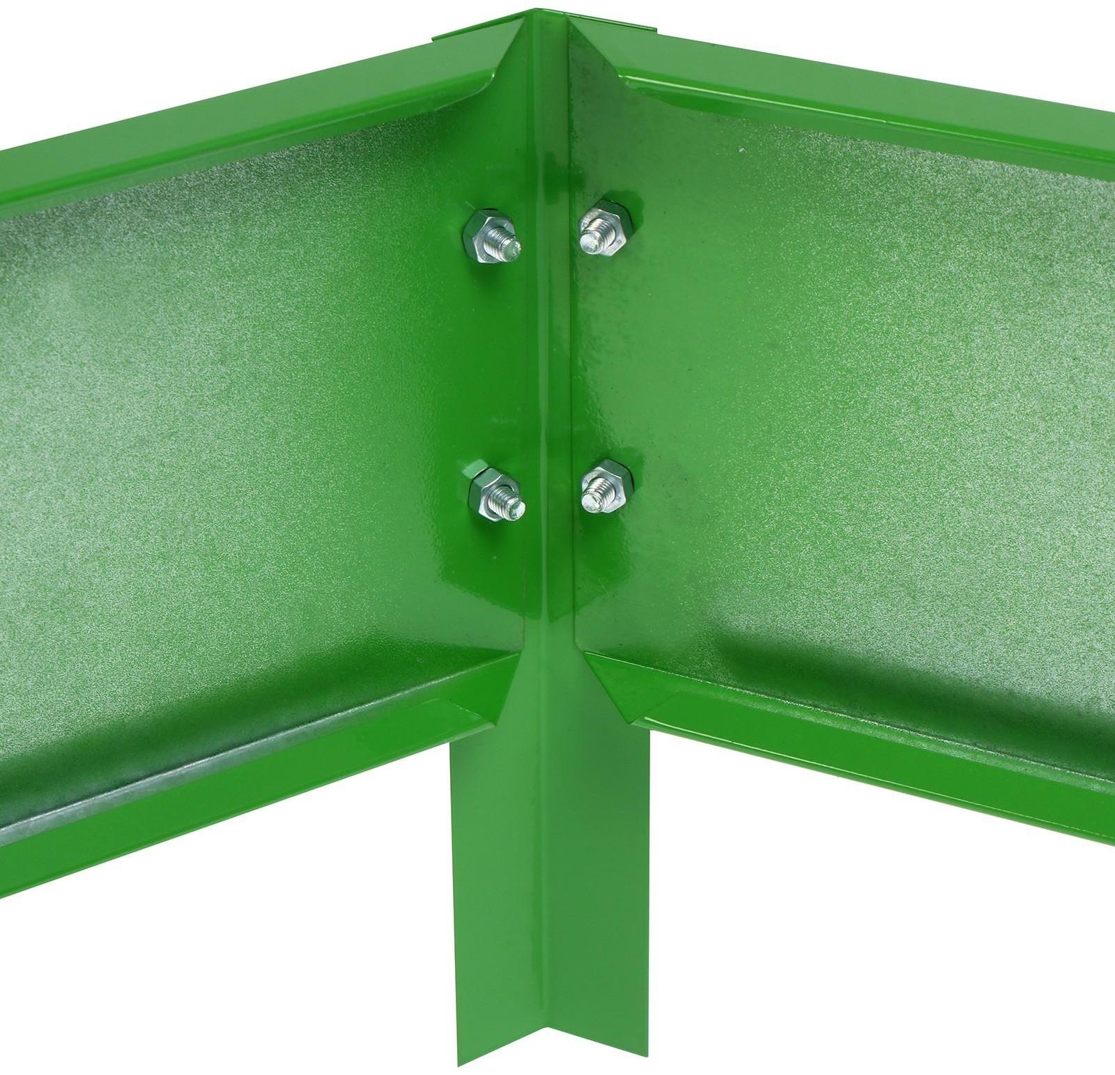 Клумба оцинкованная, 2 яруса, d = 60–80 см, h = 30 см, ярко-зелёная, Greengo