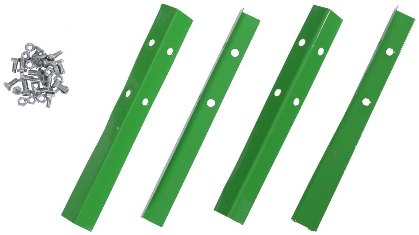 Грядка оцинкованная, 195 × 100 × 15 см, зелёная, Greengo