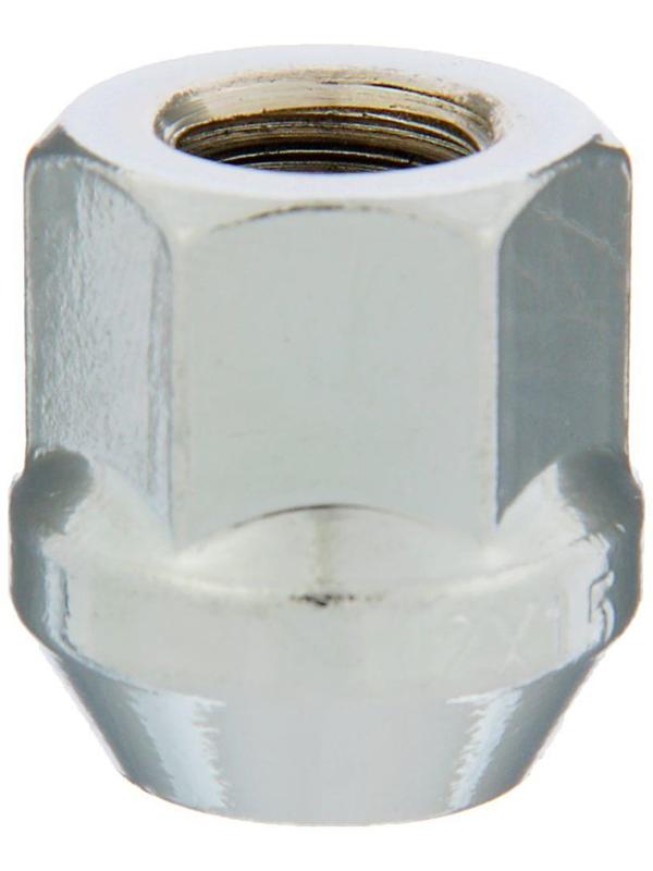 Гайка колесная 12×1.5 под ключ 19 мм, конус, открытая, хром, фасовка 20 шт