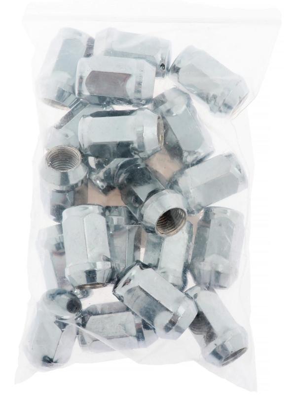 Гайка колесная 14×1.5 под ключ 19 мм, конус, закрытая, хром, фасовка 20 шт