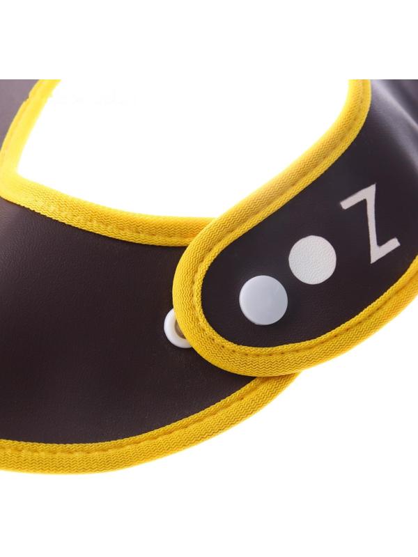 Нагрудник для кормления «Обезьянка» непромокаемый на кнопке, с карманом