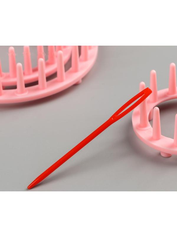 Набор для создания цветов диаметром 4,5-9 см (6 рамок+игла)