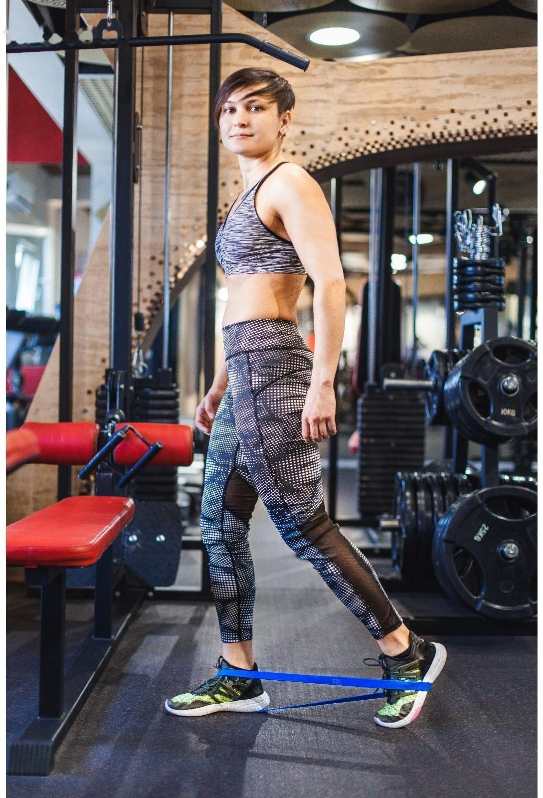 Эспандер ленточный, многофункциональный, 208 х 2,2 х 0,5 см, 5-22 кг, цвет синий