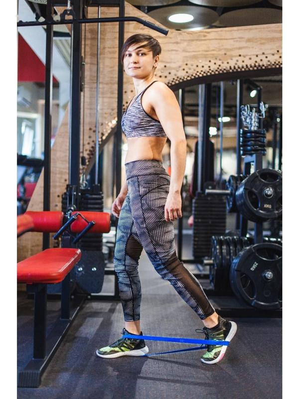 Эспандер ленточный, многофункциональный, 208 х 2,2 х 0,5 см, 5-22 кг, цвет синий