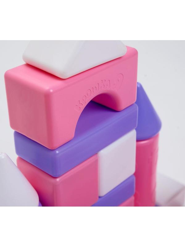 Строительный набор, 41 элемент, 60*60, цвет розовый