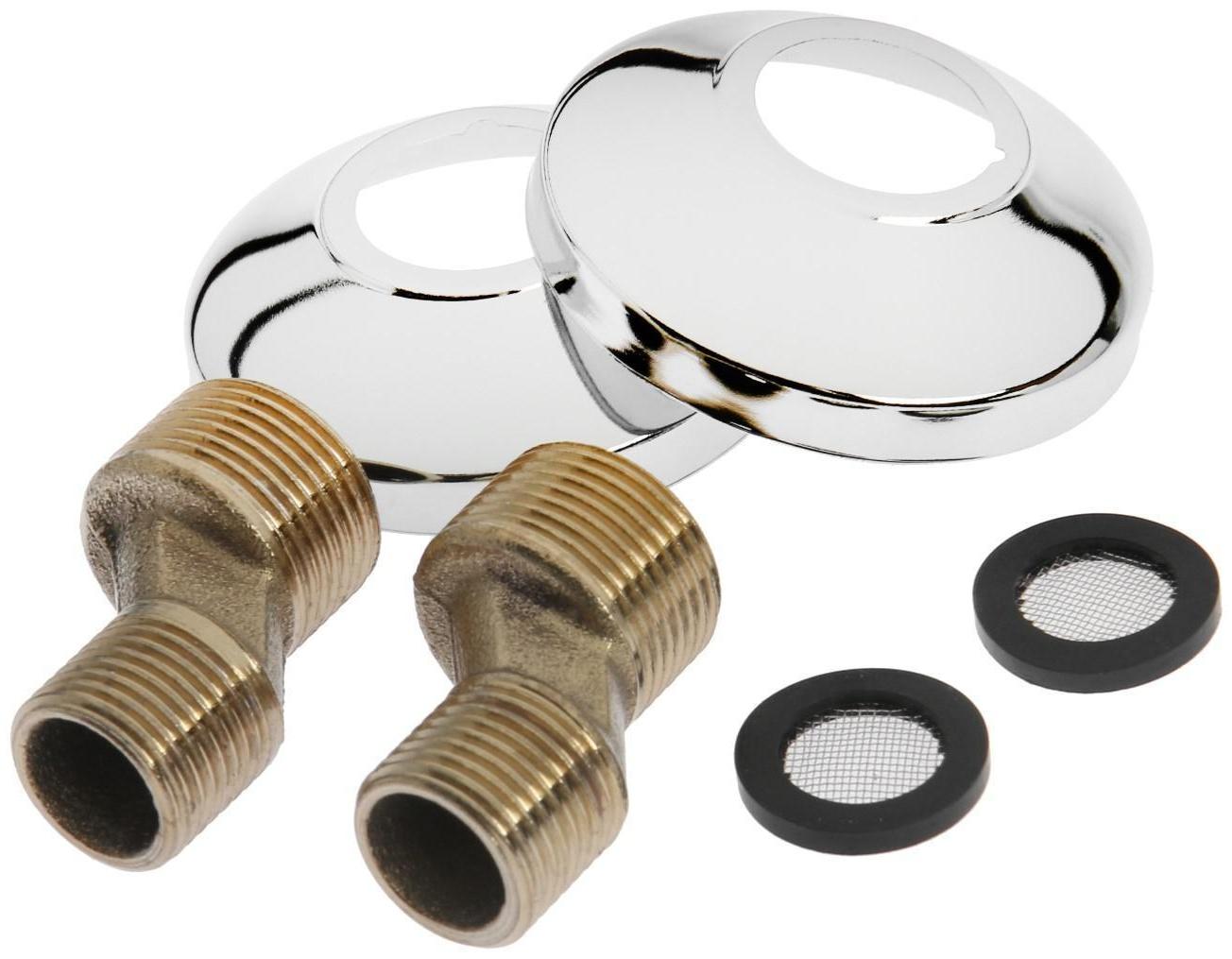 Cмеситель для ванны Accoona A7182M, двухвентильный, синий/хром