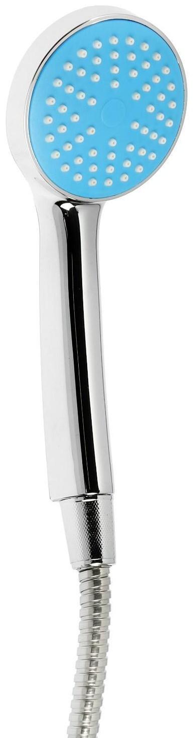 Cмеситель для ванны Accoona A7182M, двухвентильный, синий/хром