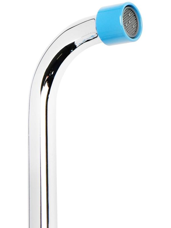 Cмеситель для ванны Accoona A7182M, двухвентильный, синий/хром