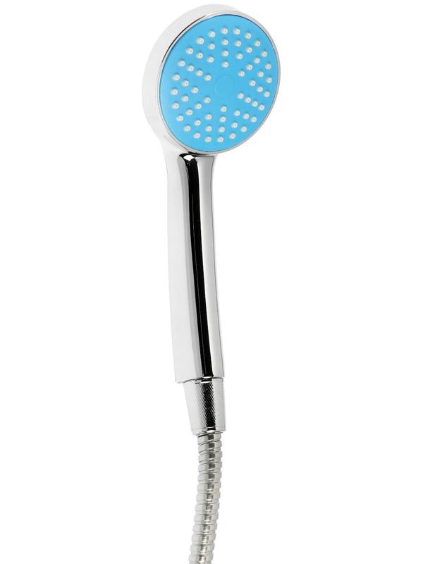 Cмеситель для ванны Accoona A7182M, двухвентильный, синий/хром