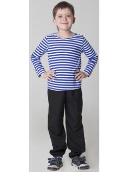 Карнавальная тельняшка-фуфайка военного, детская, р. 38, рост 146 см