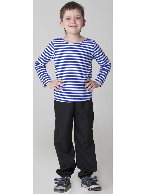 Карнавальная тельняшка-фуфайка военного, детская, р. 38, рост 146 см