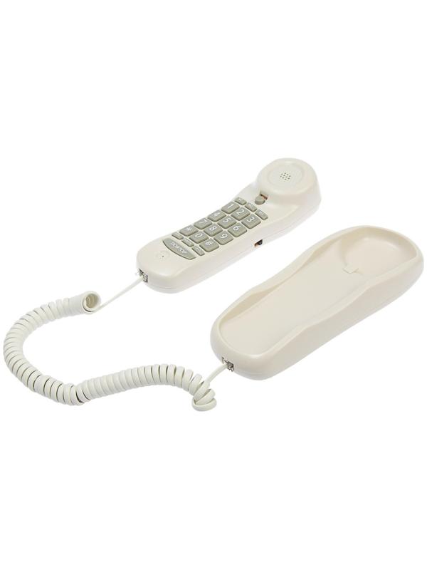 Проводной телефон Ritmix RT-003, настольно-настенный, набор на трубке, белый