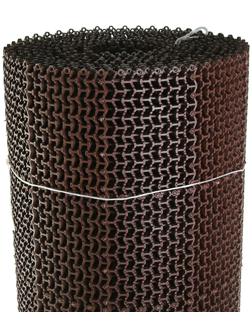 Покрытие ковровое щетинистое без основы «Волна», 1×10 м, сегмент, цвет коричневый