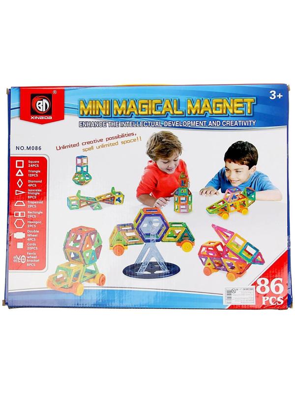 Конструктор магнитный «Мини магический магнит», 86 деталей