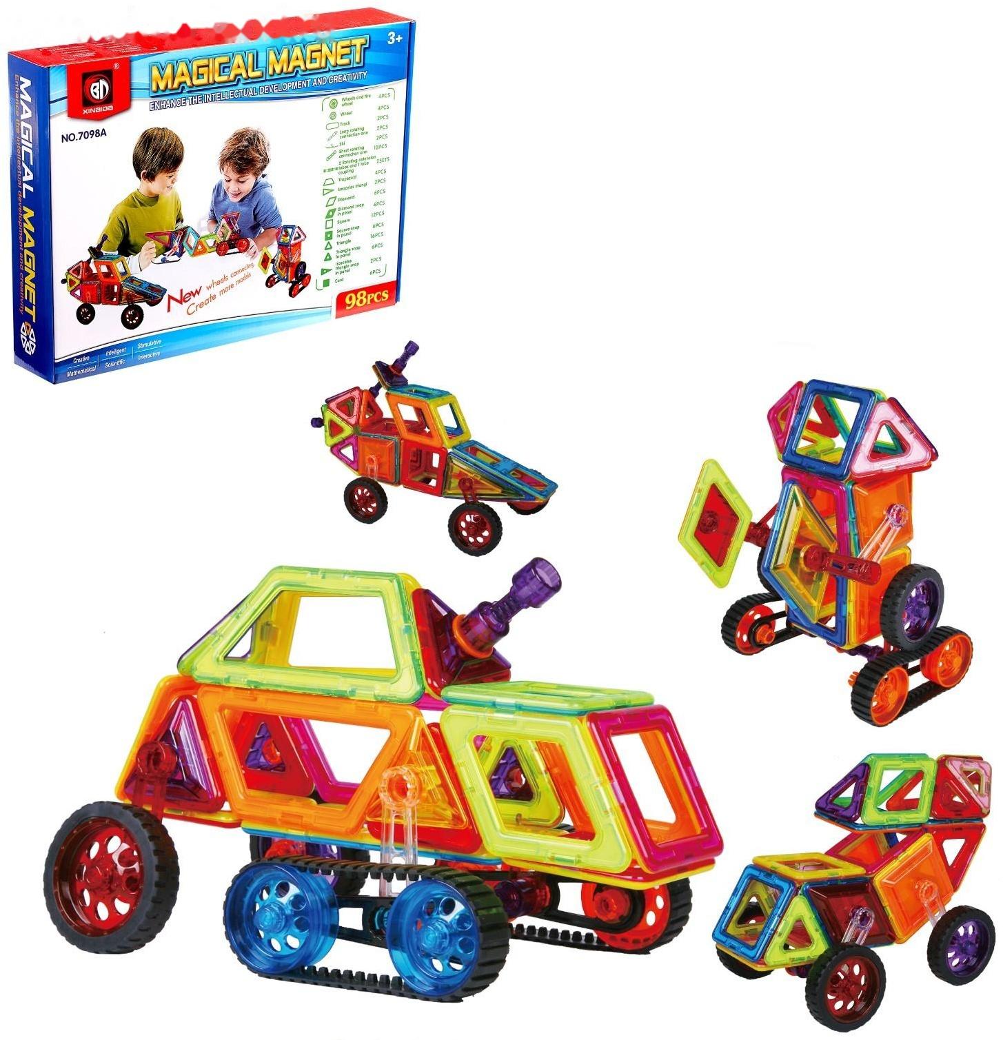 Конструктор магнитный «Магический магнит», 98 деталей