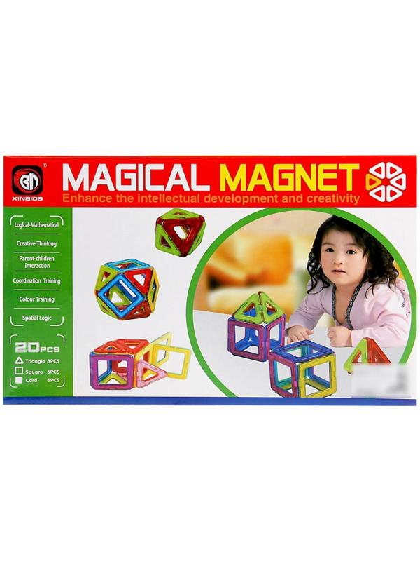 Конструктор магнитный «Магический магнит», 20 деталей