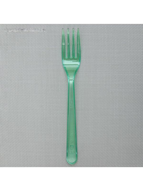 Набор одноразовых вилок 18 см, 10 шт, цвет салатовый