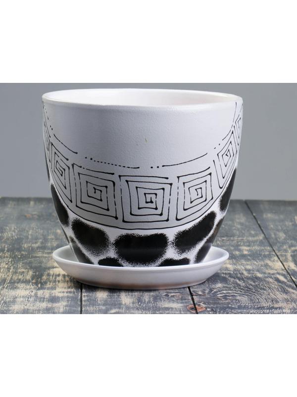 Горшок цветочный с подставками Леопард 5л