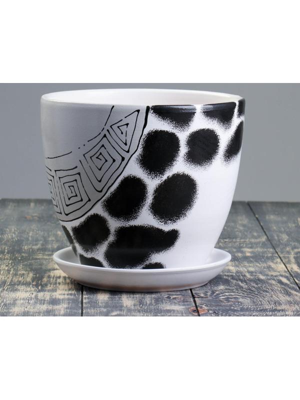 Горшок цветочный с подставками Леопард 5л