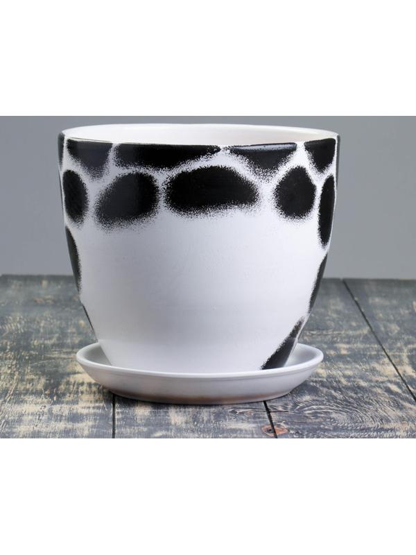 Горшок цветочный с подставками Леопард 5л