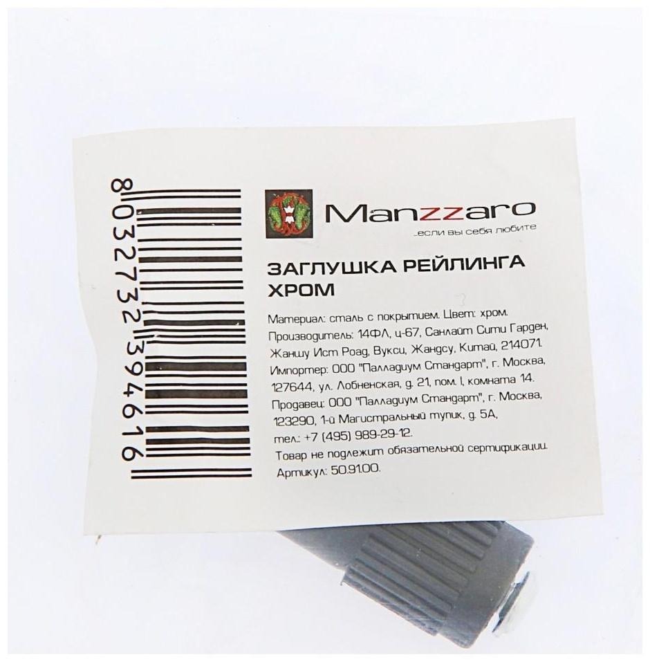 Заглушка рейлинга HD 50.91.00, цвет хром