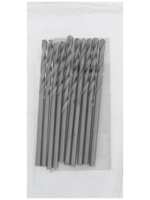 Сверло по металлу ЛОМ, HSS, цилиндрический хвостовик, 2.5 х 55 мм, 10 шт.