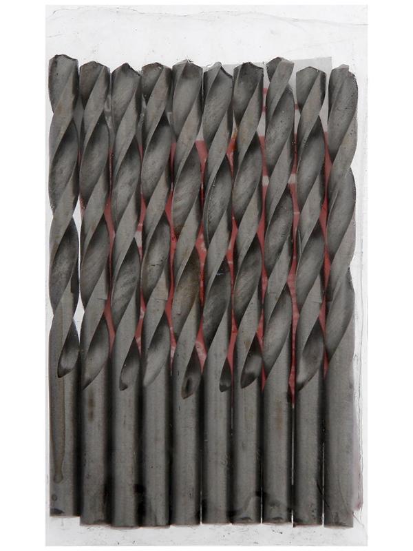 Сверло по металлу ЛОМ, HSS, цилиндрический хвостовик, 6.5 х 100 мм, 10 шт.