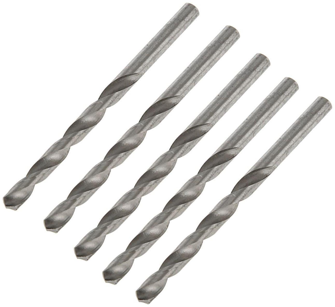 Сверло по металлу ЛОМ, HSS, цилиндрический хвостовик, 8.5 мм, 5 шт.