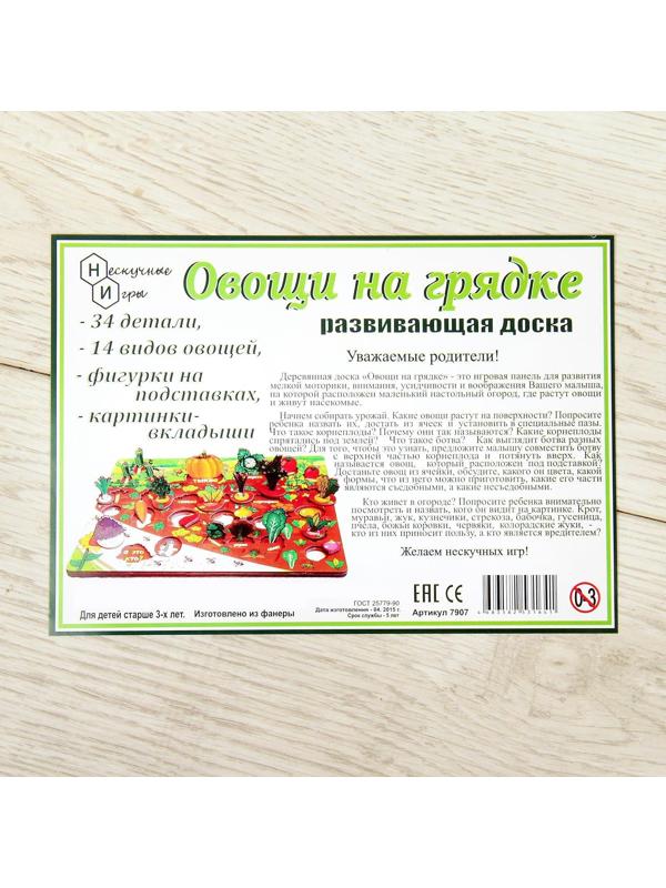 Набор «Овощи на грядке»