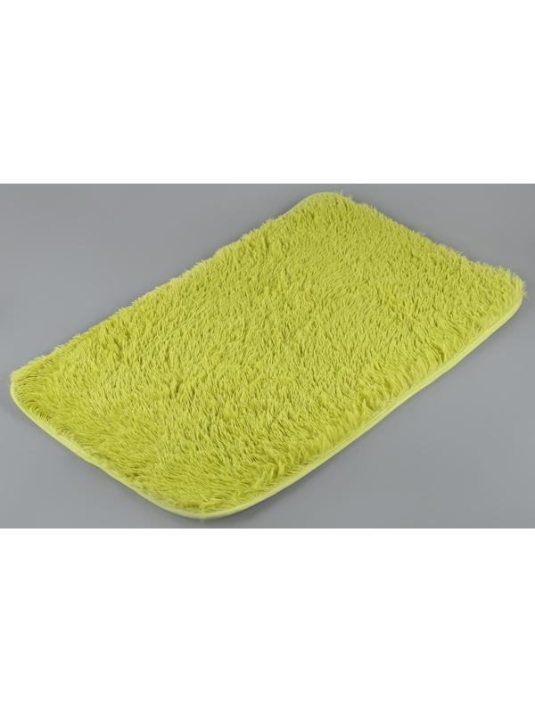Набор ковриков для ванной и туалета Доляна «Пушистик», 2 шт: 40×50, 50×80 см, цвет зелёный
