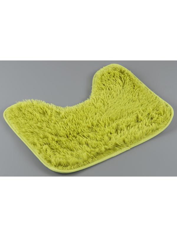 Набор ковриков для ванной и туалета Доляна «Пушистик», 2 шт: 40×50, 50×80 см, цвет зелёный