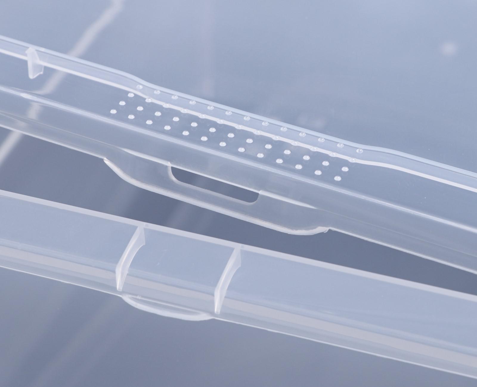 Ящик для хранения с крышкой 25 л, 53×37×18 см, цвет прозрачный