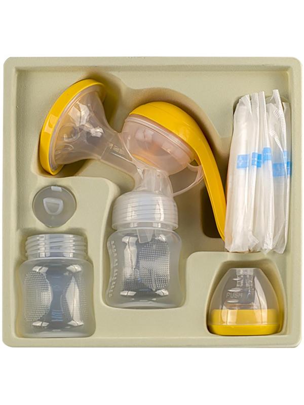 Молокоотсос ручной Maman LS-A06  3 предмета: бутылочка,соска и сменные вкладыши