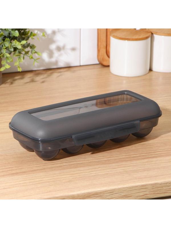 Контейнер для яиц на 10 шт, цвет МИКС