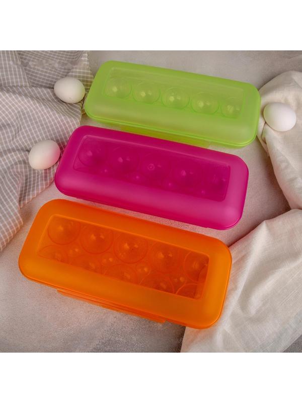 Контейнер для яиц на 10 шт, цвет МИКС