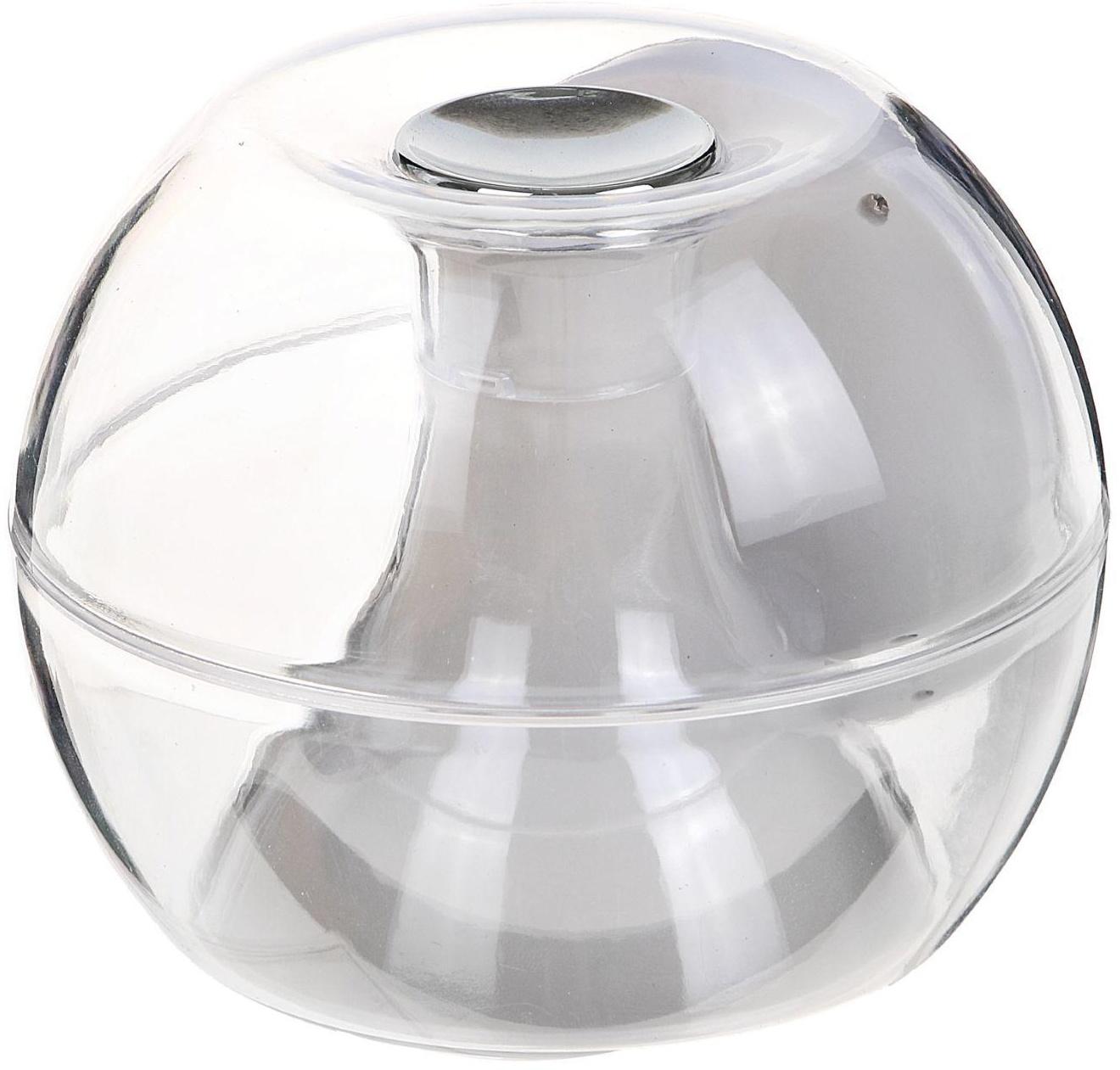 Будильник Luazon LB-06, 7 цветов дисплея, 6 мелодий, прозрачный