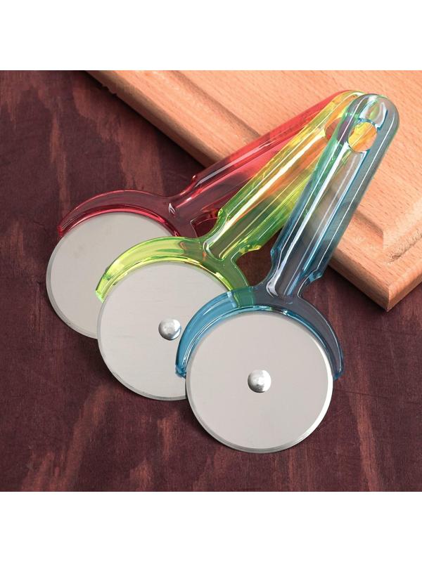 Нож для пиццы и теста Доляна «Леденец», 16,2 см, цвет МИКС