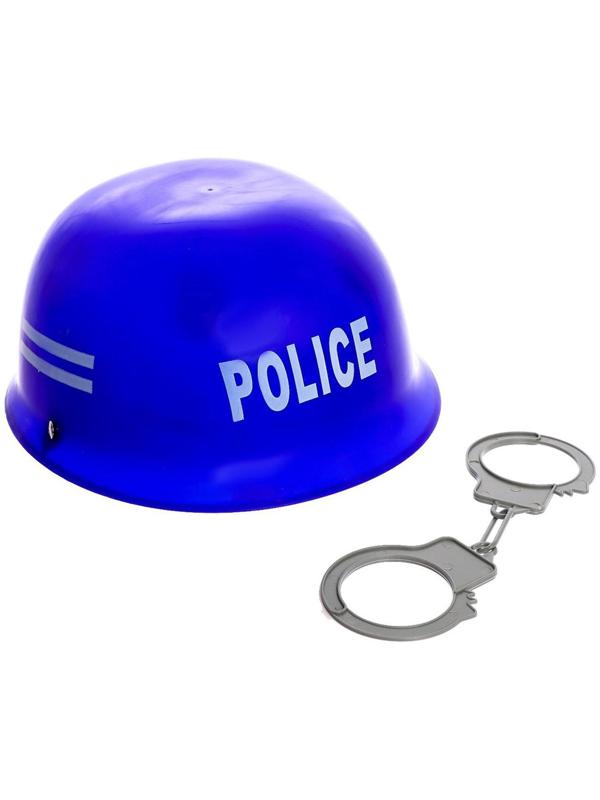 Набор полицейского «Каска», 2 предмета, МИКС